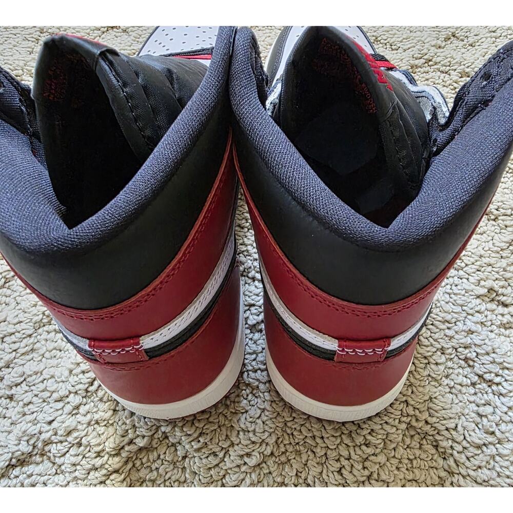Air Jordan 1 Retro OG High Black Toe Reimagined Brand New Sz 8.5 - Picture 6 of 10